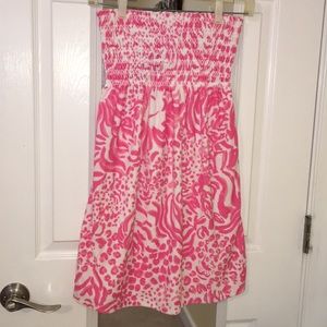 LILLY PULITZER BRIDGET DRESS GET SPOTTED COVERUP